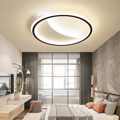 China New 2022 modern minimalist nordic single ceiling light for paint aluminum process material light guide sheet acrylic frosted trichromatic dimming for sale