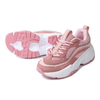 China New Model OEM Anti-slip Comfortable Platform ODM Pink Sportschuhe Sneaker Sports Shoes For Ladies for sale