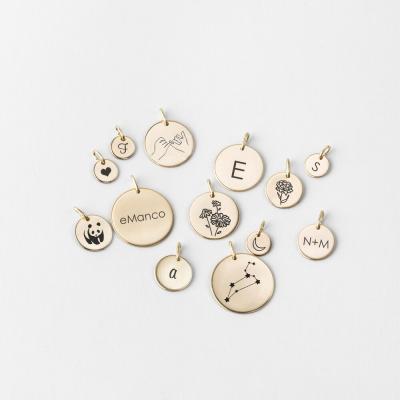 China Environmental Friendly Alphabet Pendant Custom Constellation Accessories Wholesale DIY Women's Jewelry for sale