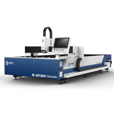 China ZHONGJIBEST Laser 1000w 3000w Sheet Metal Fiber Laser Cutting Machines Water Cooled Laser Cutter for sale