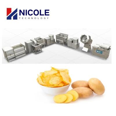 China Volledige Semi Automatische Commerciële Aardappel Chips Making Machine SUS 80 - 100kg/h Te koop