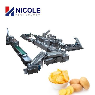 Chine Pomme de terre complètement automatique Chips Manufacturing Machine Production Machine de solides solubles à vendre