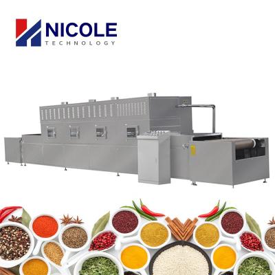 China El acero inoxidable de la máquina de la esterilización de microonda del polvo de la comida modificó para requisitos particulares en venta