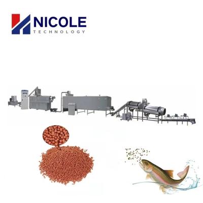 China Schwimmende Fischfutter-Produktionslinie Pellets Fischfuttermaschine Extruder zu verkaufen