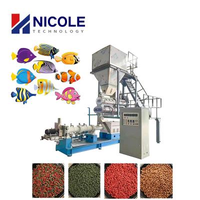 China Maquinaria de fabricación de alimentos para peces automática SS304 de gran rendimiento con CE en venta