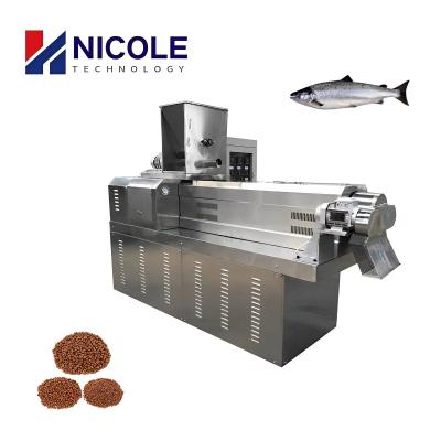 China Stainless Steel Complete Floating Fish Feed Pellet Making Machine Extrusion Line for sale