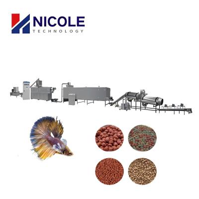 Chine Extrusion jumelle de flottement industrielle de vis de poissons d'alimentation de machine sèche de granule 380V/50Hz à vendre