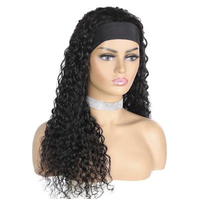 China New Arrival Water Wave Design 150% Density Water Wave Hair Band Women Deep Curly Hair Wig for sale