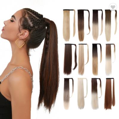 China X-Ring Hair 2022 Women Ponytail Free Sample Synthetic Bun Hair Bundle for sale