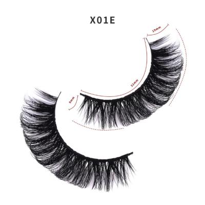 China Thick Faux Eyelashes Russian Style Thick And Curve Drop Boarding False Eyelashes for sale