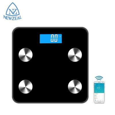 China Sustainable Blue Tooth Body Fat Scale Smart BMI Scale Digital Bathroom Wireless Weight Scale for sale