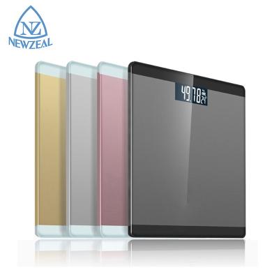 China Custom Digital Household Bathroom Scales Square Electronic Bathroom Personal Scale 180Kg 440Lb for sale