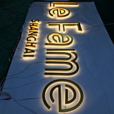 China Buildings New Arrival Face Vintage 3D Channel Letter Sign Brass Acrylic Led Alphabet Lettering Signage For Clothing for sale