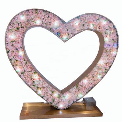 China Buildings Stand Free Large Size Flower Included Luminous Marquee Letter Heart Bulb Letter Wedding Marquee Letters to Me for sale