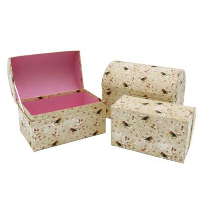 China Handmade Wholesale Custom Cardboard Packaging Treasure Chest Gift Box for sale