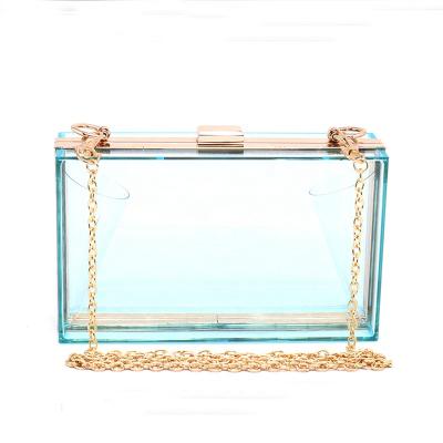 China Shoulder Bag Fashion Office Transparent Acrylic Clutch Evening Clutch Bag For Girls for sale