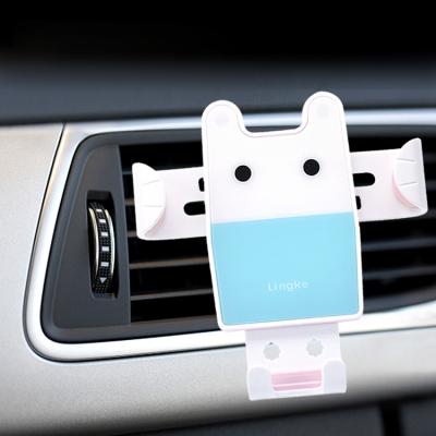 China Triangle Car Phone Holder 360 Rotation Adjustable Plastic Clamp Stable Stability For 4.7in To 6.5in for sale