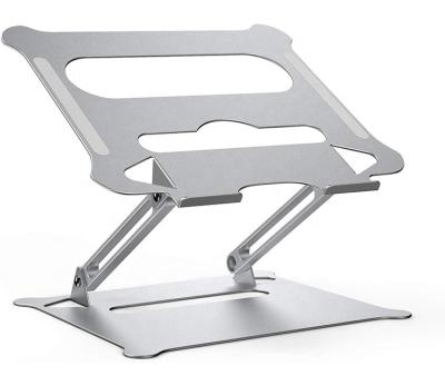 China Adjustable (Height) Aluminum Laptop Stand Multi-angle Stand with Heat-ducted to Elevate Laptop Stand for sale