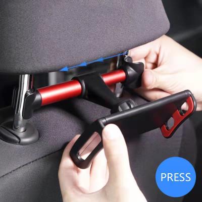 China 360 Degree Adjustable Universal Phone Holder Adjustable Car Headrest Bracket for Phone and Tablet for sale