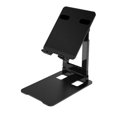 China Universal 180 Degree Adjustable Metal Tablet New Foldable Stand For iPad Tablet Adjustable Aluminum Stand Holder Double-axis for sale