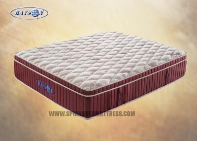 China Comfortable 10 Inch Compressed Pillow Top Pocket Coil Mattress For Hotel for sale