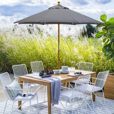 China 9ft Contemporary Hot Selling Outdoor Casual Wooden Yard Umbrella Patio for sale