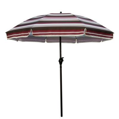 China Standard size contemporary promotional outdoor beach umbrella with fringe for sale