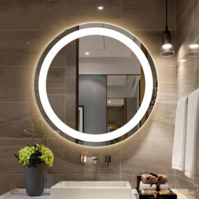 China CM5006 100W Modern Frameless Round Bathroom Wall Mirror 24