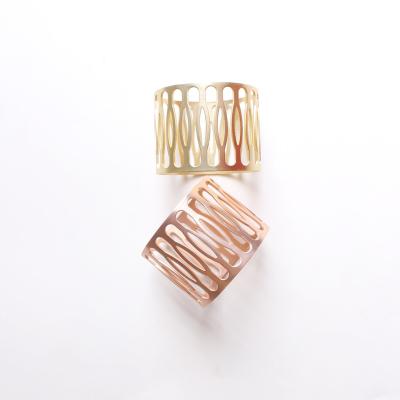 China Rose Gold Napkin Holder Eco-Friendly Wedding Ring Wholesale for sale