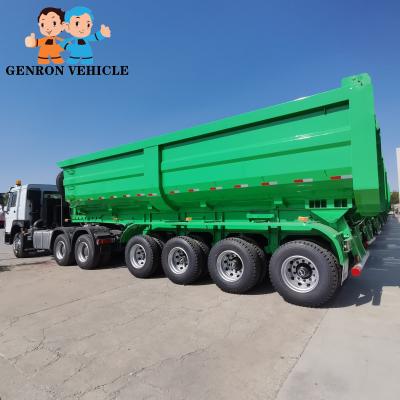 China 4 Achsen 60 Tonnen hintere Tipper Dump Semi Trailer Truck-Export-nach die Elfenbeinküste zu verkaufen