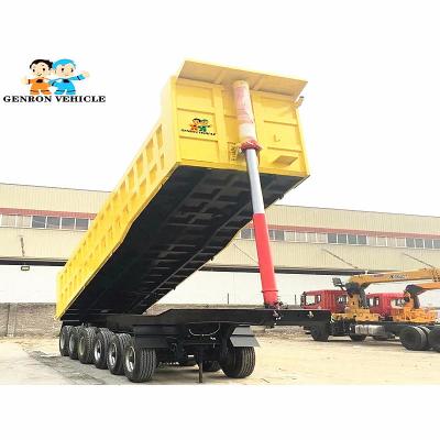 China Tarpaulin  End Dump Grain Trailer for sale