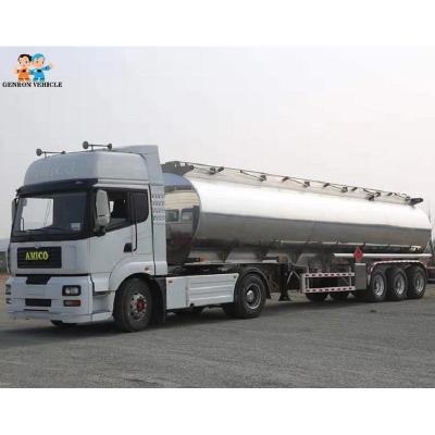 China Corrosion Resistant 13000mm 50m3 Diesel Aluminium Tanker Trailer for sale