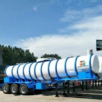 China 3 assen98% Zwavelzuur 35ft Semi de Tankeraanhangwagen van 22000L 22CBM Te koop