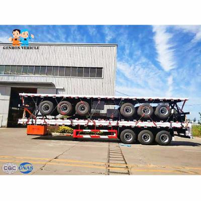 China Anticorrosive E Coating Transporting Q235 40ft Container Tractor Trailer for sale