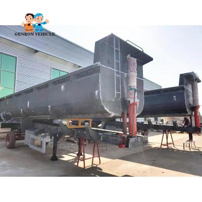 China Strong Bearing 40 Feet U Shape 40cbm Dump Semi Trailers for sale