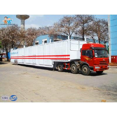 China O transporte seguro Q345 de esqueleto do veículo encerrou semi o alador do carro à venda