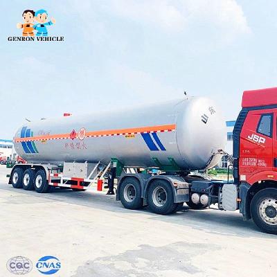 Κίνα Τρία ημι ρυμουλκό βυτιοφόρων LPG Q345R ASME 40ton 40000L αξόνων προς πώληση