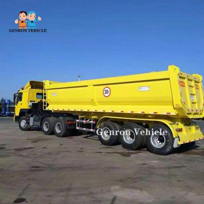 Cina 3 acciaio ad alta resistenza Q345 degli assi 13T FUWA Axle Dump Semi Trailers 38T T700 in vendita