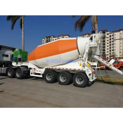 China 12 M3 Construction Truck Trailer Concrete Mixer Drum Semi Trailer for sale