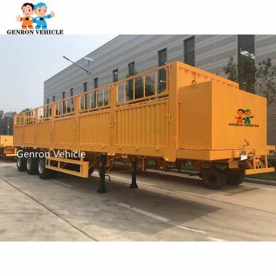 China 3 der Achsen-13M Stahldes zaun-Q345B/TT700 doppelte Geschwindigkeit Side Wall Semi-Anhänger-28T zu verkaufen