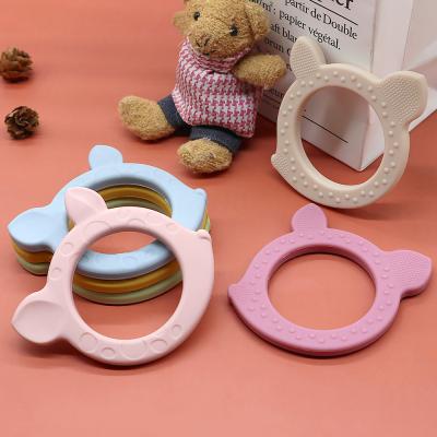 China 2021 Eco-Friendly Baby Toys Made In China Natural Sensory Soft Teether Toy Babys Silicone From China for sale