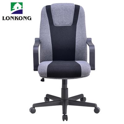 China Executive Luxury Black Leather Office Chair Porcelain Swivel Adjustable (Height) for sale