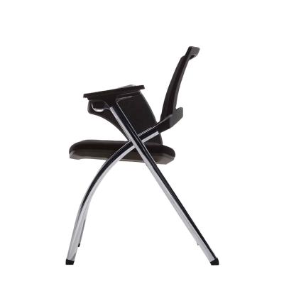 China Modern PP Armrest Classroom School Student Folding Study Chairs With Notepad for sale