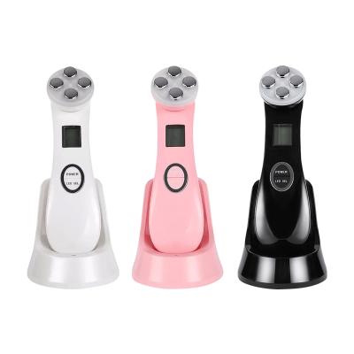 China Hot Cold Wrinkle Remover EMS Led Therapy Face Lift Massager Light Photon Facial Skin Rejuvenation for sale