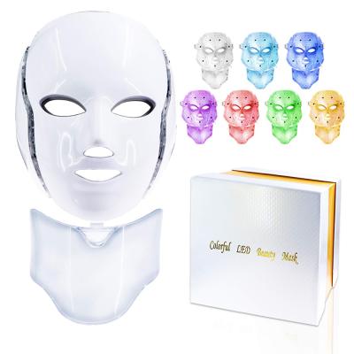 China Salon Removal Blood Vessels Home Beauty Machine 7 Color Face Mask Flexible Photon Silicon Pdt Light Therapy Face Mask Led for sale