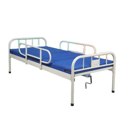 China Hospital Bed Medical Equipments Price Cheap Extended 2 Crank Adjustable Steel Hospital Bed for sale