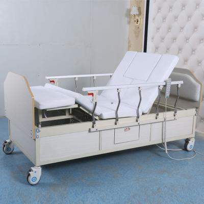 China Electric Recumbent Hospital Bed Anti Side Slip Hospital Bed With Bedpan for sale