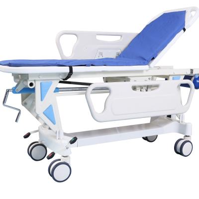 China One Funtion Patient Transport Stretcher Transfer Vehicle Transfer Trolley Car Transport Medical Hospital Bed for sale