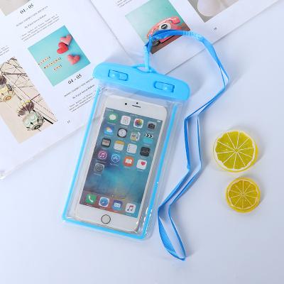 China Waterproof Waterproof Phone Case For Shower Phone Swimming Diving Luminous Universal Waterproof Cases for sale