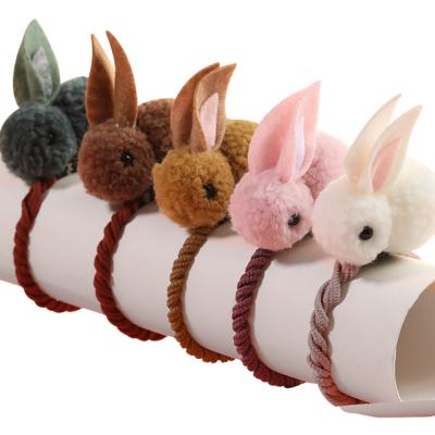 China Soft Cute Animal Bunny Style Hair Bands Plush Bunny Ears Headband For Kids Girls Hair Accessories for sale